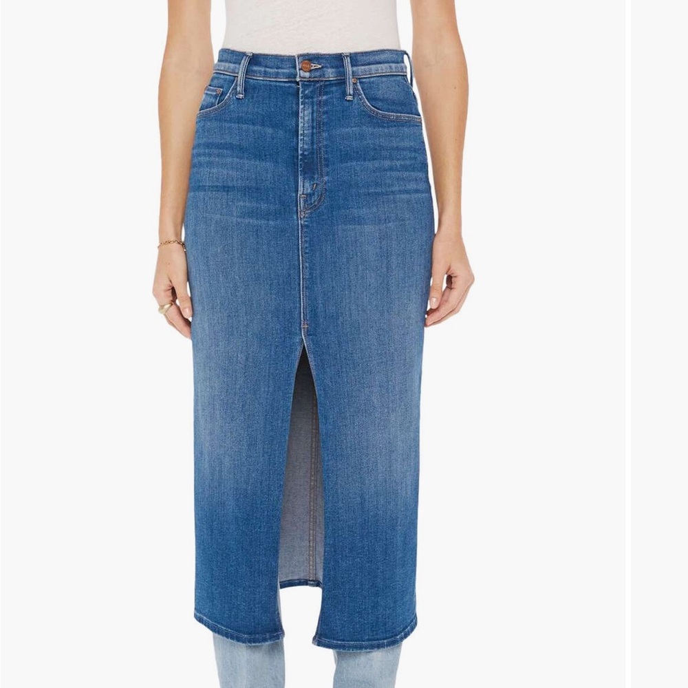 New Mother Denim Pencil Skirt 24